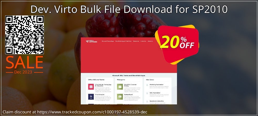 Dev. Virto Bulk File Download for SP2010 coupon on Hug Holiday offering discount