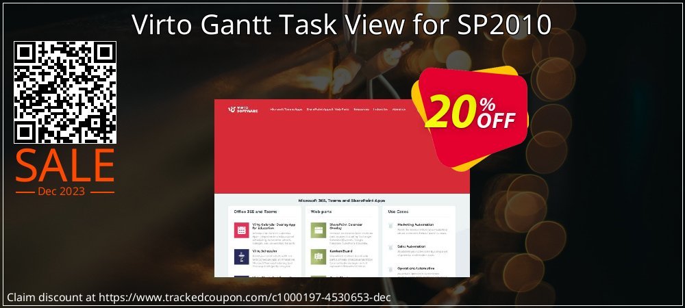 Virto Gantt Task View for SP2010 coupon on Easter Day deals