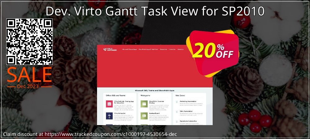 Dev. Virto Gantt Task View for SP2010 coupon on National Smile Day discount