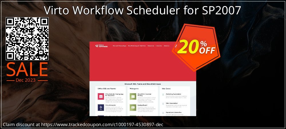 Virto Workflow Scheduler for SP2007 coupon on April Fools' Day offer