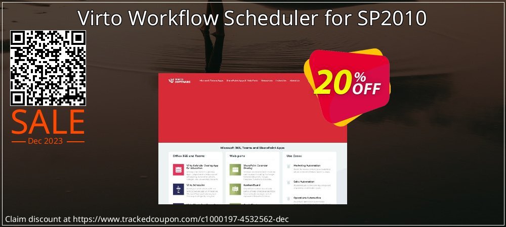 Virto Workflow Scheduler for SP2010 coupon on April Fools' Day offer