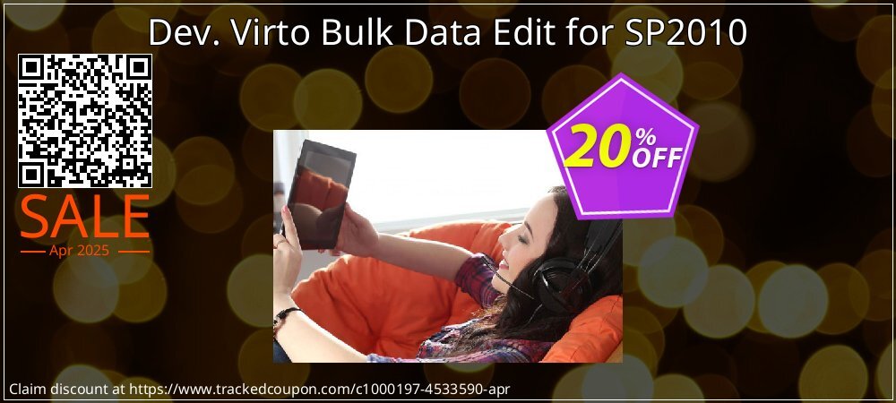 Dev. Virto Bulk Data Edit for SP2010 coupon on National Walking Day offering discount