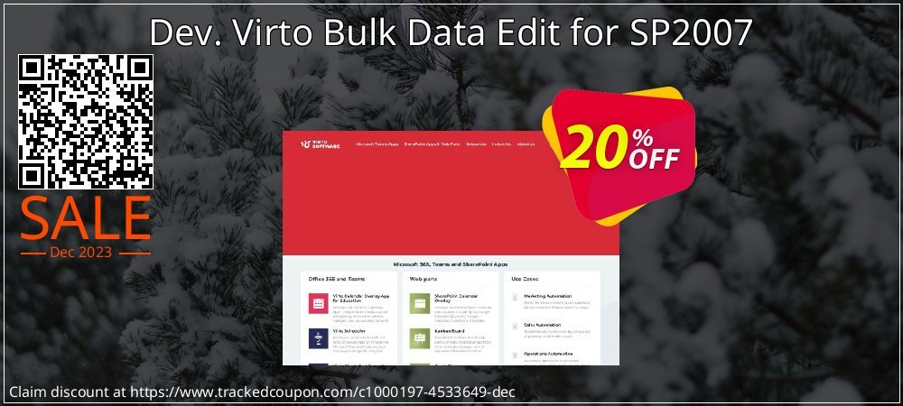 Dev. Virto Bulk Data Edit for SP2007 coupon on Tell a Lie Day sales