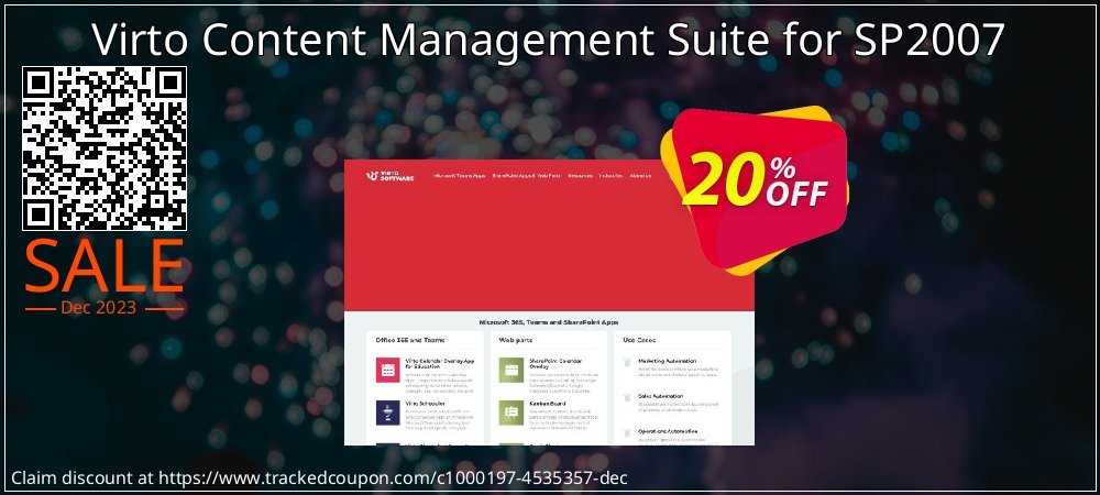 Virto Content Management Suite for SP2007 coupon on April Fools' Day discounts