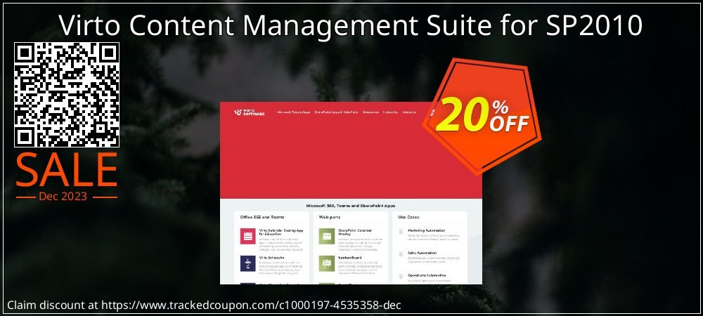 Virto Content Management Suite for SP2010 coupon on Easter Day promotions