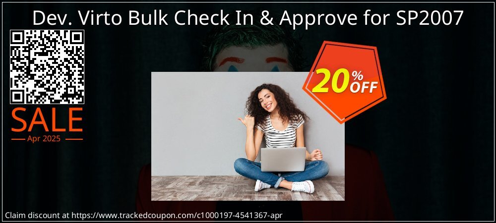 Dev. Virto Bulk Check In & Approve for SP2007 coupon on April Fools' Day offering sales