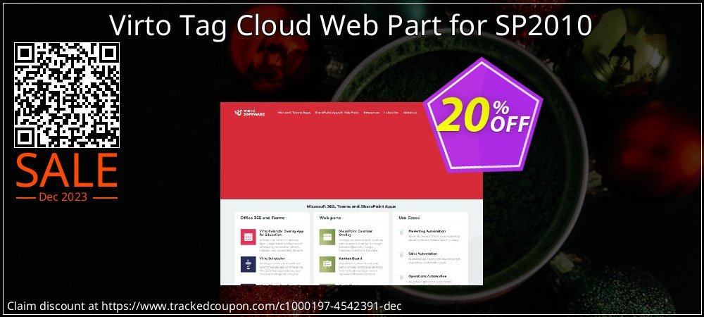 Virto Tag Cloud Web Part for SP2010 coupon on Palm Sunday offer