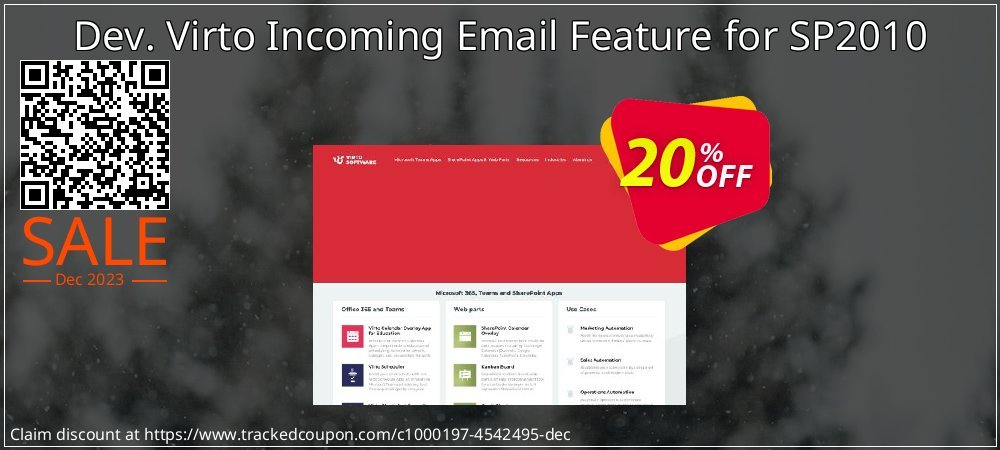 Dev. Virto Incoming Email Feature for SP2010 coupon on Egg Day deals