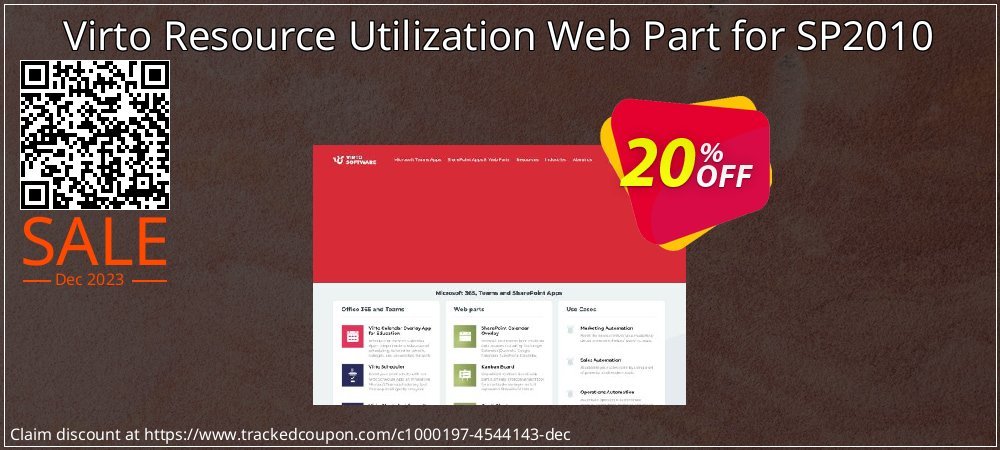 Virto Resource Utilization Web Part for SP2010 coupon on Constitution Memorial Day deals