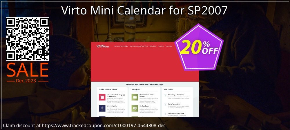 Virto Mini Calendar for SP2007 coupon on Virtual Vacation Day discounts