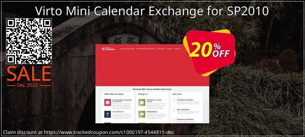 Virto Mini Calendar Exchange for SP2010 coupon on World Party Day offer