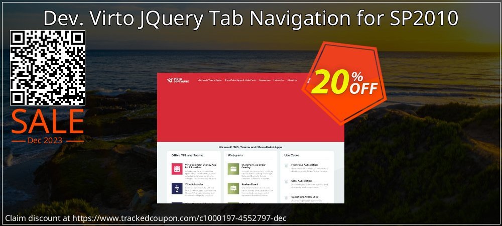 Dev. Virto JQuery Tab Navigation for SP2010 coupon on April Fools Day offering discount