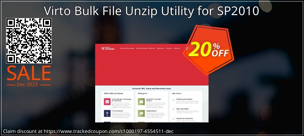 Virto Bulk File Unzip Utility for SP2010 coupon on World Party Day sales