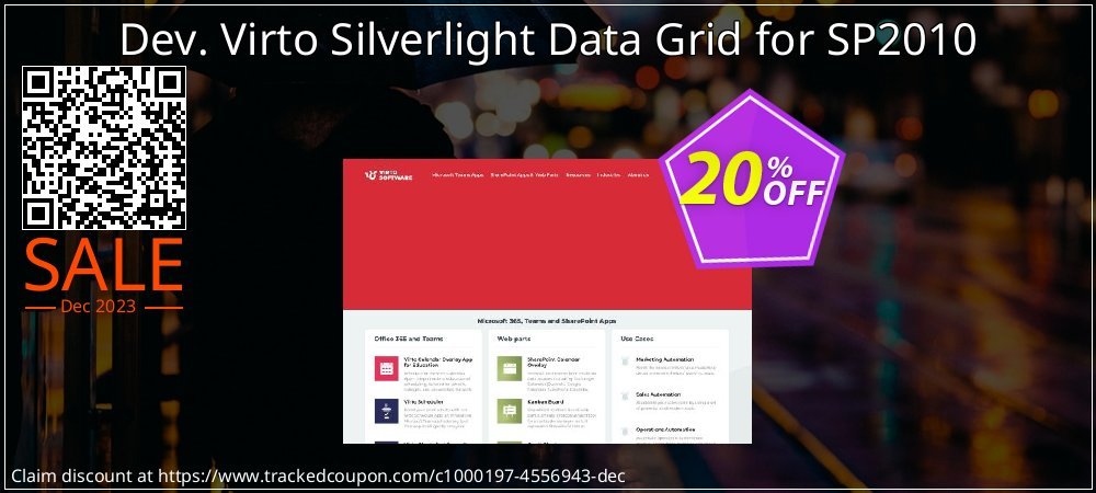 Dev. Virto Silverlight Data Grid for SP2010 coupon on Virtual Vacation Day deals