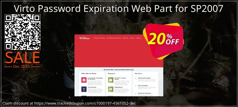 Virto Password Expiration Web Part for SP2007 coupon on April Fools' Day offering discount