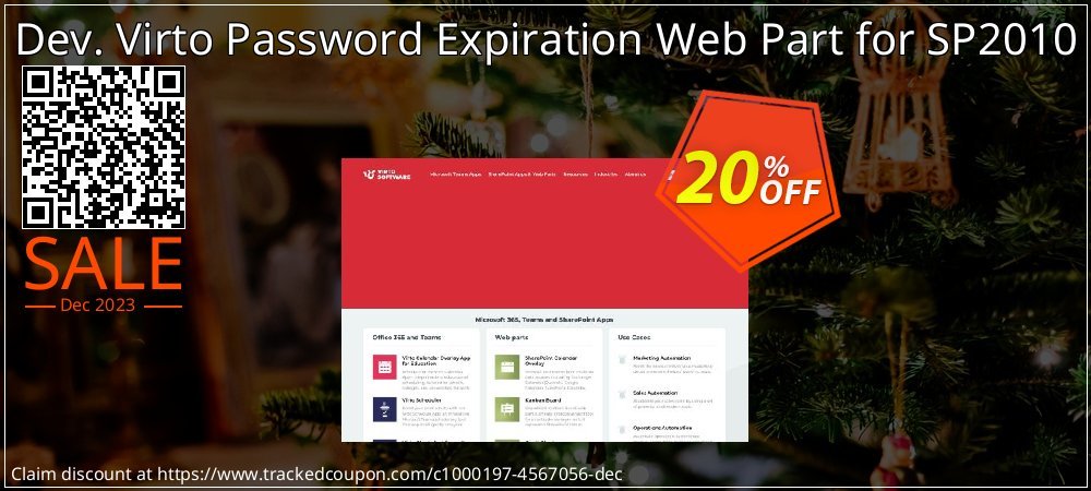 Dev. Virto Password Expiration Web Part for SP2010 coupon on World Party Day promotions