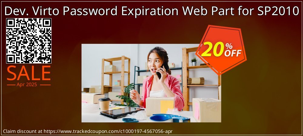 Dev. Virto Password Expiration Web Part for SP2010 coupon on World Party Day promotions