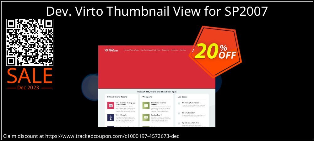 Dev. Virto Thumbnail View for SP2007 coupon on Easter Day sales