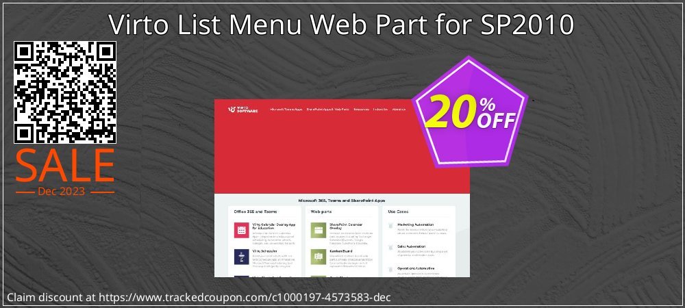 Virto List Menu Web Part for SP2010 coupon on Easter Day deals