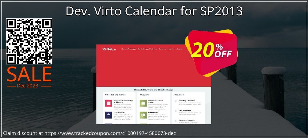 Dev. Virto Calendar for SP2013 coupon on Virtual Vacation Day deals