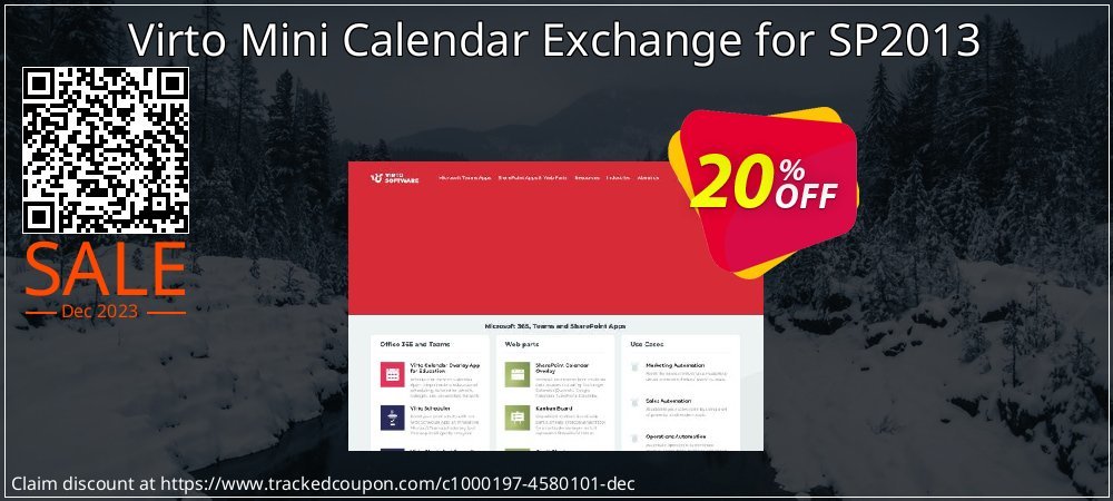 Virto Mini Calendar Exchange for SP2013 coupon on World Party Day discount