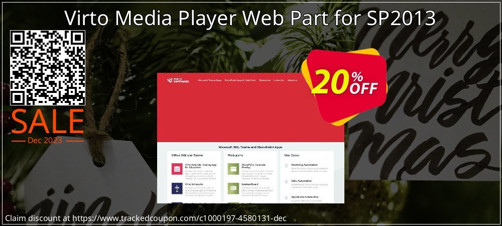 Virto Media Player Web Part for SP2013 coupon on World Party Day super sale