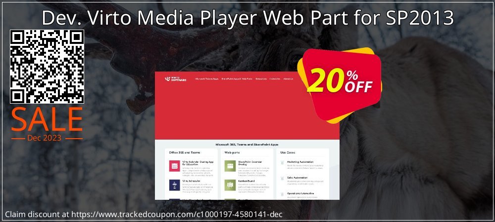 Dev. Virto Media Player Web Part for SP2013 coupon on World Bicycle Day sales