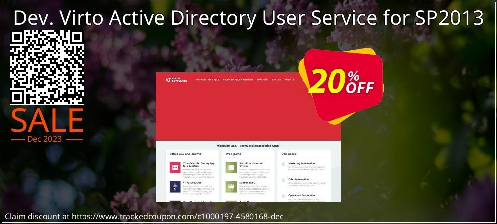 Dev. Virto Active Directory User Service for SP2013 coupon on Easter Day discounts