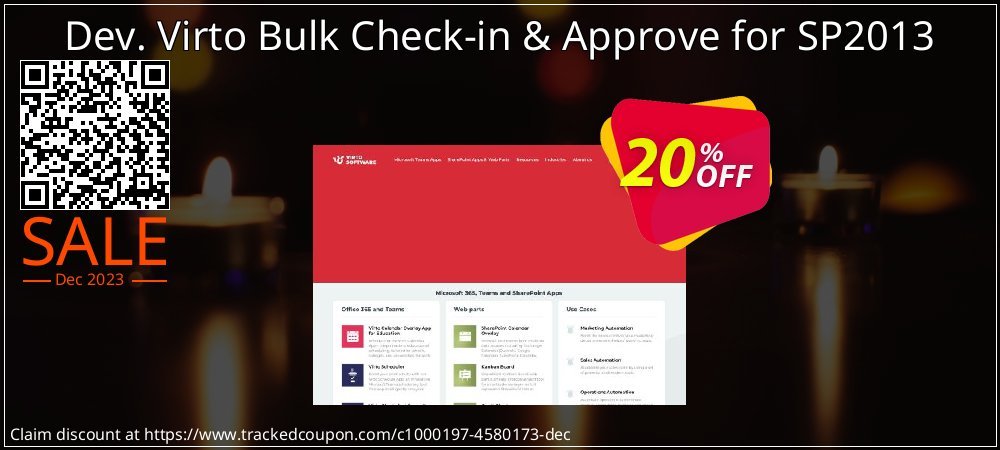 Dev. Virto Bulk Check-in & Approve for SP2013 coupon on Easter Day discount