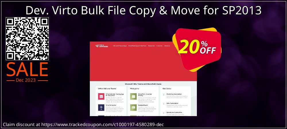 Dev. Virto Bulk File Copy & Move for SP2013 coupon on Tell a Lie Day offer