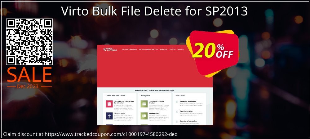 Virto Bulk File Delete for SP2013 coupon on April Fools' Day offering sales