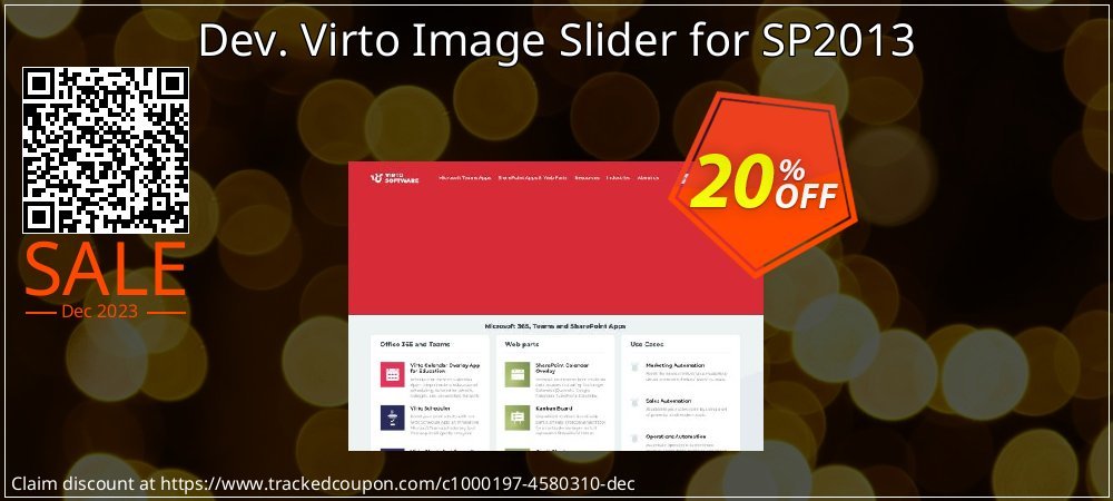 Dev. Virto Image Slider for SP2013 coupon on World Backup Day offering discount