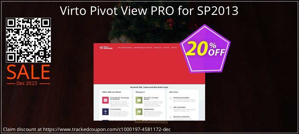 Virto Pivot View PRO for SP2013 coupon on April Fools Day offer