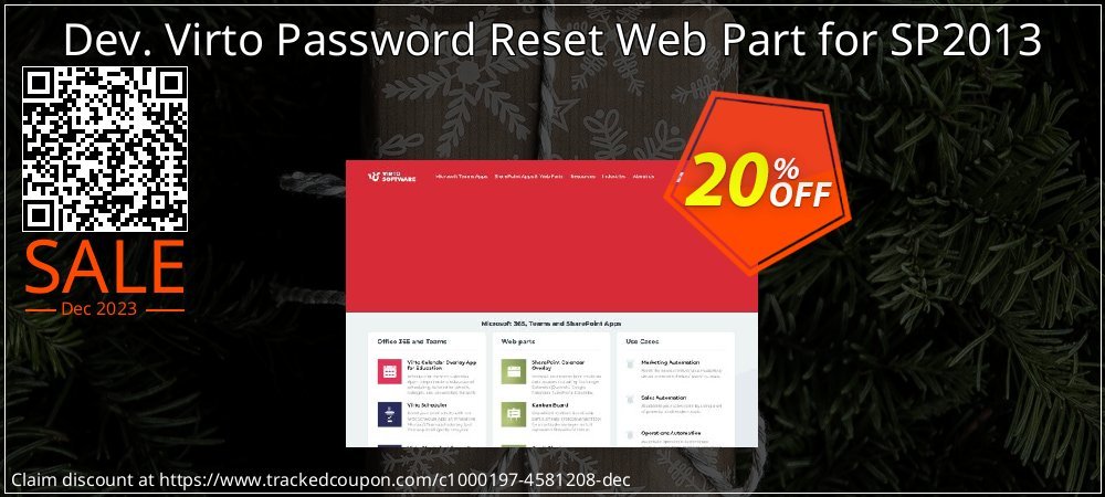 Dev. Virto Password Reset Web Part for SP2013 coupon on Easter Day discount