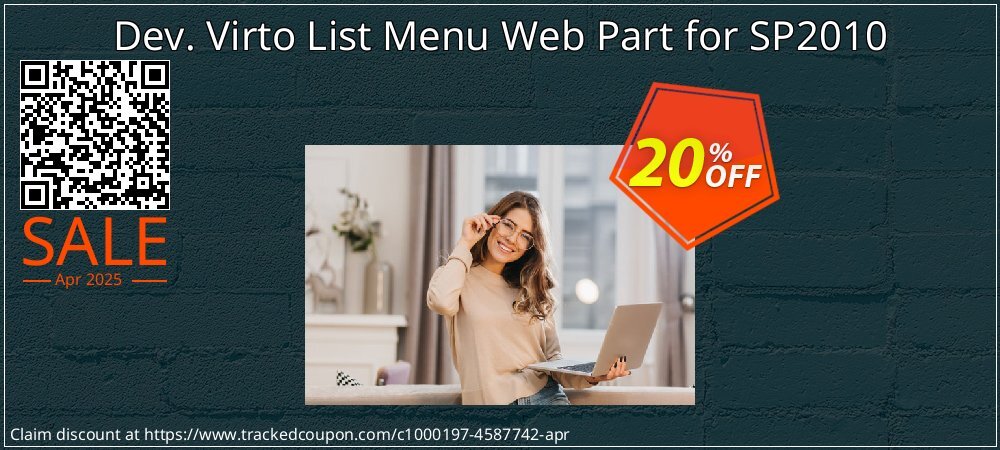 Dev. Virto List Menu Web Part for SP2010 coupon on Working Day offering discount