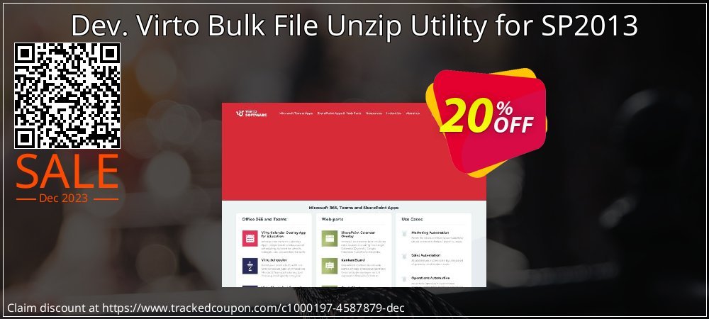 Dev. Virto Bulk File Unzip Utility for SP2013 coupon on Tell a Lie Day offering sales