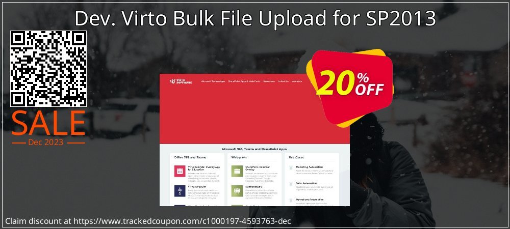 Dev. Virto Bulk File Upload for SP2013 coupon on Virtual Vacation Day offer