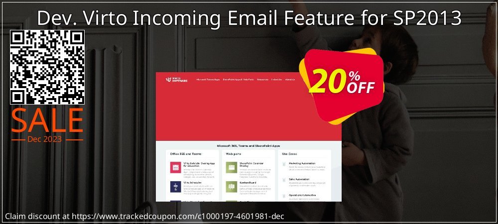 Dev. Virto Incoming Email Feature for SP2013 coupon on World Party Day offering discount