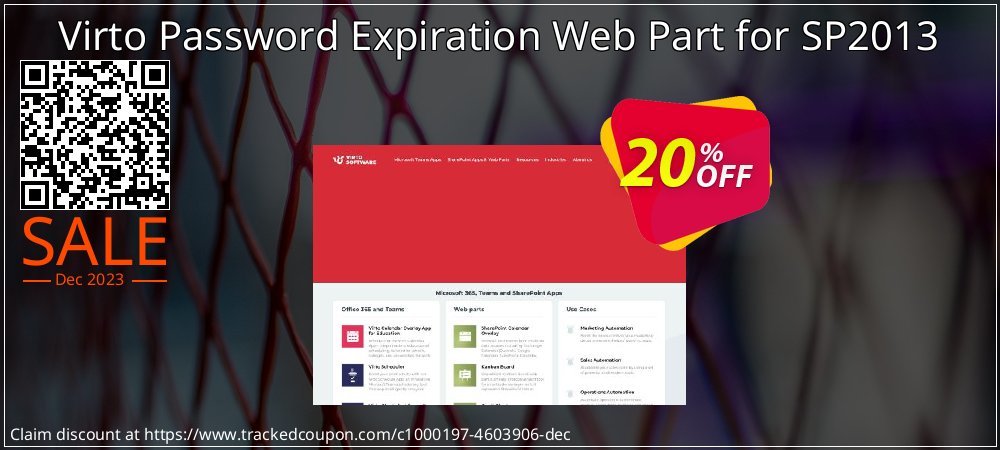 Virto Password Expiration Web Part for SP2013 coupon on World Party Day discount