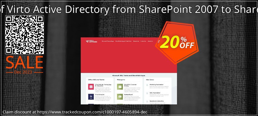 Migration of Virto Active Directory from SharePoint 2007 to SharePoint 2010 coupon on World Password Day discount