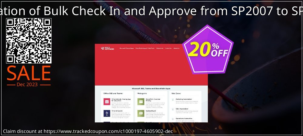 Migration of Bulk Check In and Approve from SP2007 to SP2010 coupon on April Fools' Day deals