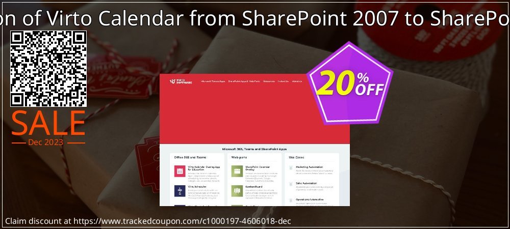 Migration of Virto Calendar from SharePoint 2007 to SharePoint 2010 coupon on Easter Day sales