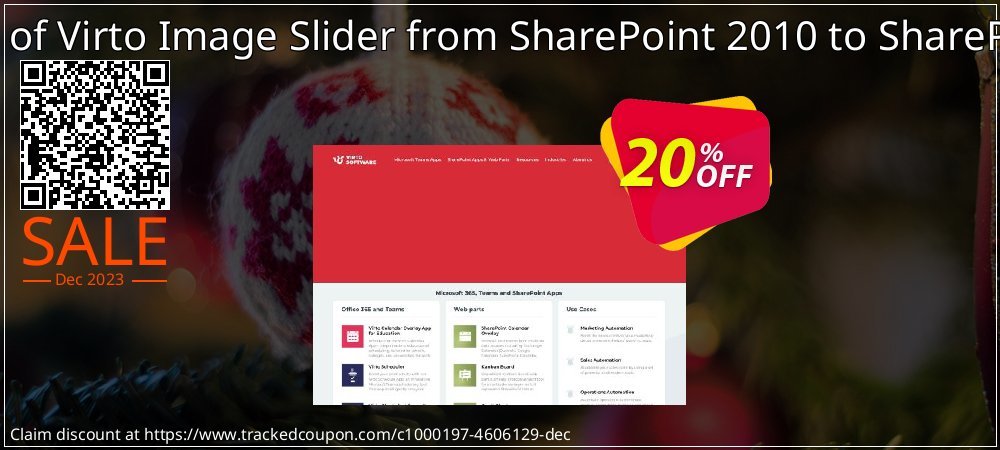 Migration of Virto Image Slider from SharePoint 2010 to SharePoint 2013 coupon on April Fools' Day offer