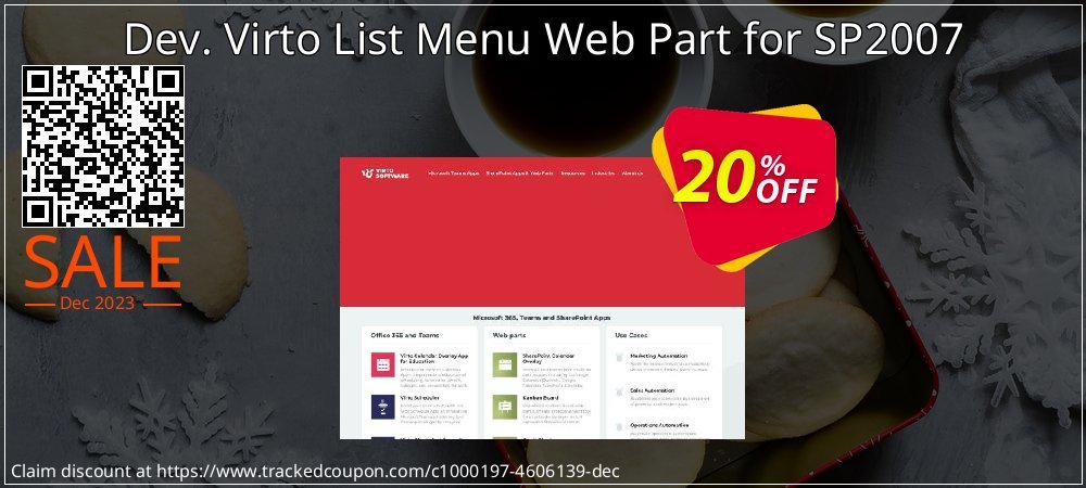 Dev. Virto List Menu Web Part for SP2007 coupon on Tell a Lie Day offering discount