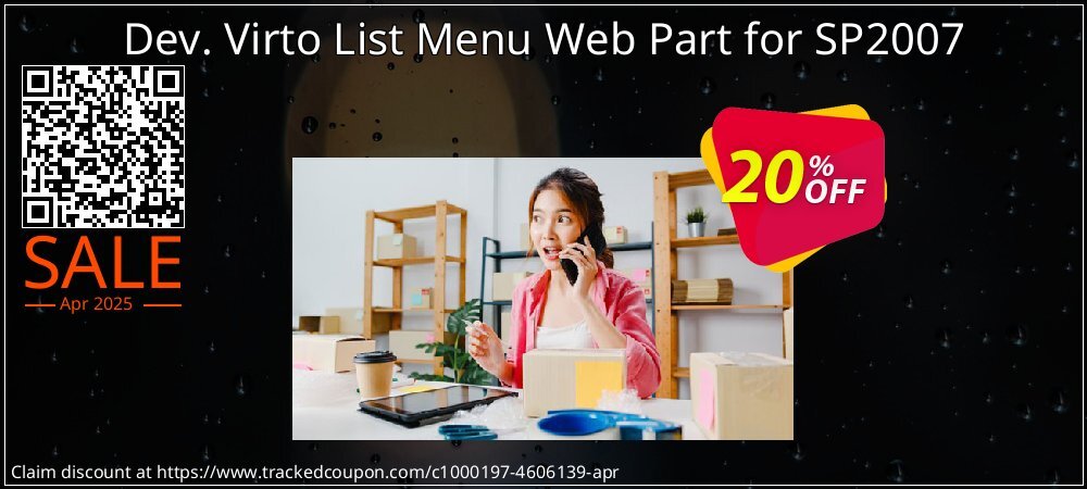 Dev. Virto List Menu Web Part for SP2007 coupon on April Fools' Day discount