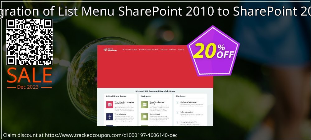Migration of List Menu SharePoint 2010 to SharePoint 2013 coupon on World Backup Day offering discount