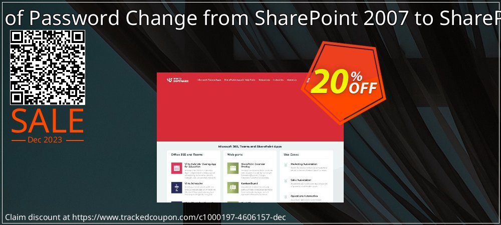 Migration of Password Change from SharePoint 2007 to SharePoint 2010 coupon on April Fools' Day offering discount