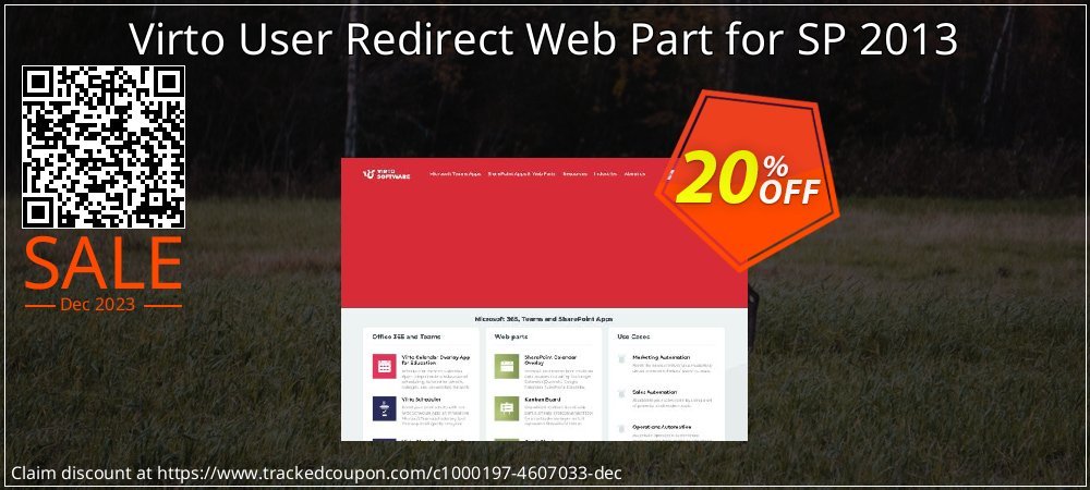 Virto User Redirect Web Part for SP 2013 coupon on Constitution Memorial Day promotions