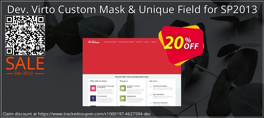 Dev. Virto Custom Mask & Unique Field for SP2013 coupon on Tell a Lie Day discount