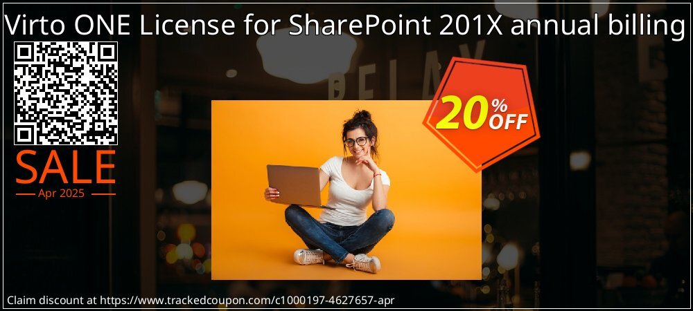 Virto ONE License for SharePoint 201X annual billing coupon on April Fools' Day discount